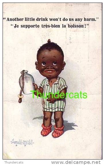 CPA ILLUSTRATEUR DONALD MC GILL  HUMOUR ENFANT NOIR  ** ARTIST SIGNED DONALD MCGILL  HUMOR BLACK CHILD  ** COMIQUE - Mc Gill, Donald