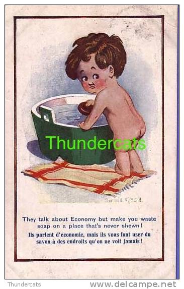 CPA ILLUSTRATEUR DONALD MC GILL  HUMOUR ENFANT  ** ARTIST SIGNED DONALD MCGILL  HUMOR CHILD  ** COMIQUE SERIES - Mc Gill, Donald