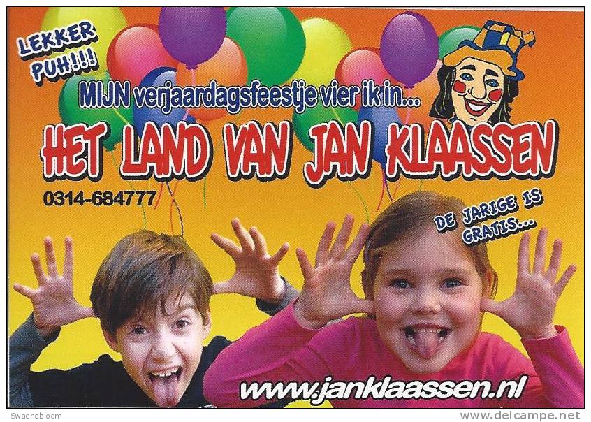 NL.- Sticker - Het Land Van Jan Klaassen. - Stickers