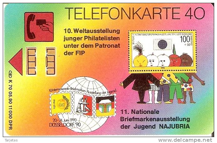 TARJETA DE ALEMANIA DE UN SELLO   (STAMP ) - Francobolli & Monete