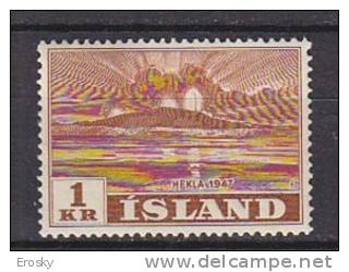 Q1184 - ISLANDE ICELAND Yv N°213 ** VOLCAN HEKLA - Unused Stamps