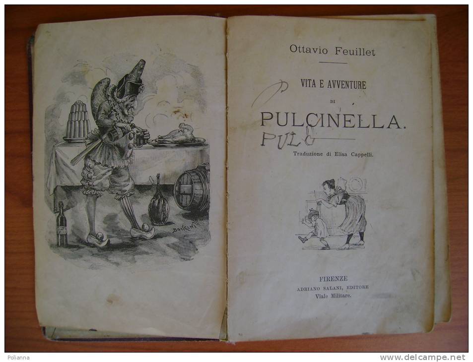 PBD/19 Feuillet VITA E AVV. PULCINELLA Salani 1910 Ill.Bongini - Oud