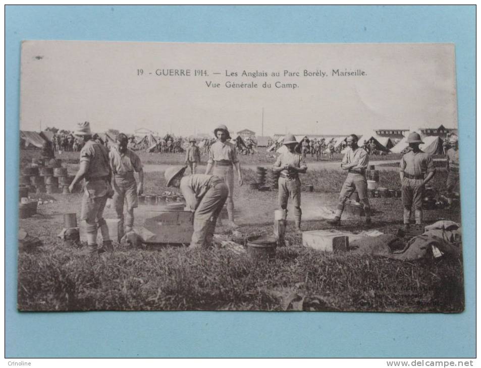 Guerre 1914 - Les Anglais Au Parc Borély, Marseille - Vue Du Camp - Otros & Sin Clasificación