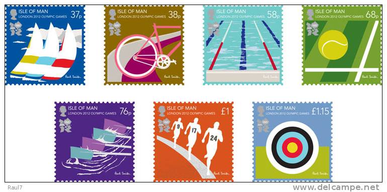 Isle Of Man 2012 - Jeux Olympiques London 2012 // Série 7 Tmbres Neufs // Mnh Stamps Set - Summer 2012: London