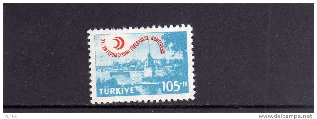 TURCHIA - TURKÍA - TURKEY 1959 TUBERCOLOSI - TUBERCULOSIS MNH - Unused Stamps