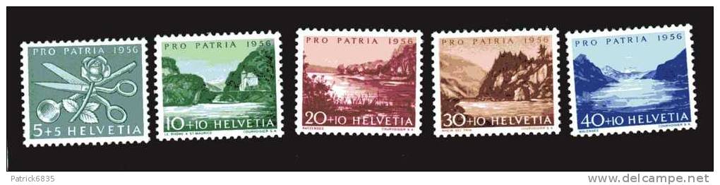 Svizzera ** - Pro Patria Anno 1956 Cat. Unif. N° 576 - 80  NUOVI - Nuovi