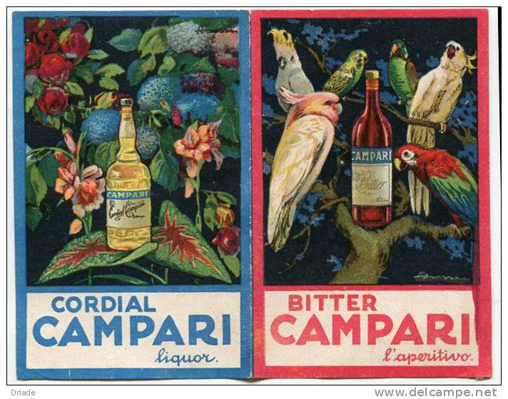 CALENDARIO PUBBLICITà BITTER CAMPARI ANNO 1924 - Formato Piccolo : 1921-40