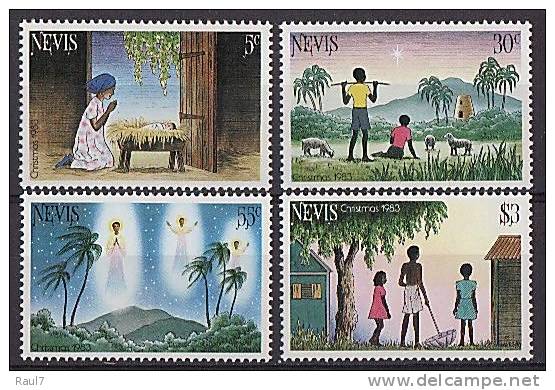 NEVIS 1983 // Noël 1983 // 4v Neufs // Mnh - St.Kitts And Nevis ( 1983-...)