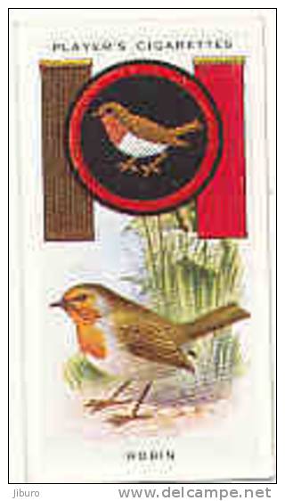 Owl / Boyscout & Girl Guide - Patrol Signs & Emblems / Robin / Rouge-gorge Bird Oiseau / IM 39 Players - Player's