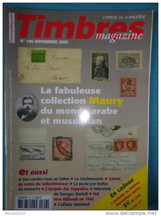 Timbres Magazine N° 106 Novembre 2009 - Brocantes & Collections