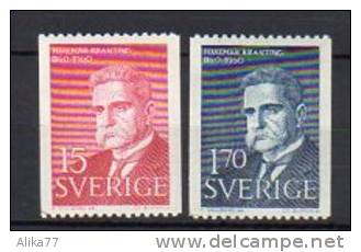 SUEDE     Neuf *    Y. Et T.  N°  456 / 457       Cote :  4,50  Euros - Unused Stamps