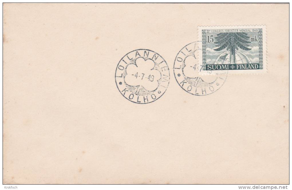 Loilanniemi 1949 - Kolho - Suomi - Finland - Letter Brief - Briefe U. Dokumente