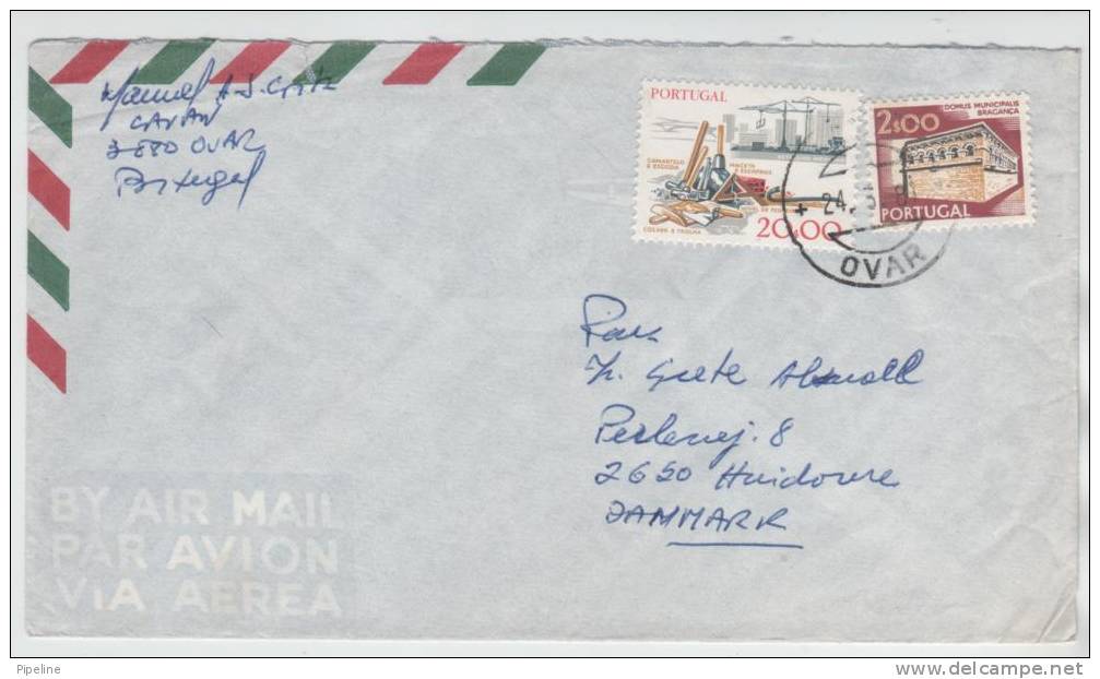 Portugal Air Mail Cover Sent To Denmark 24-3-1981 - Lettres & Documents