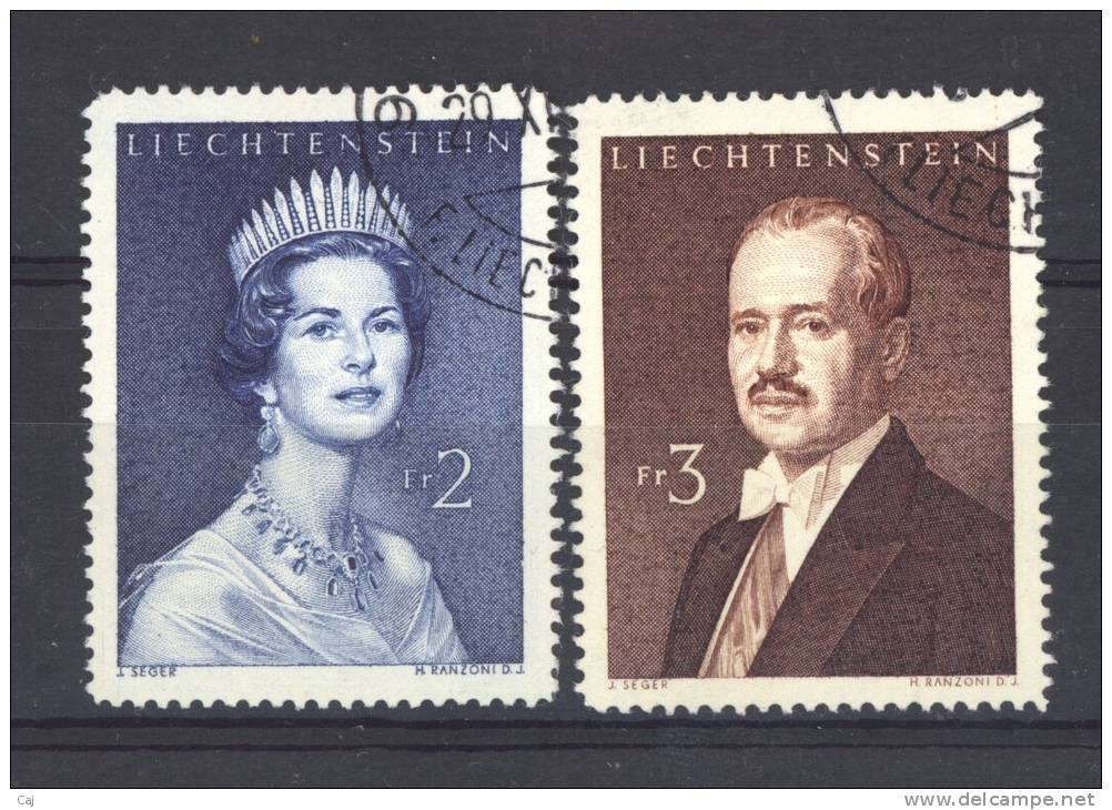 Liechtenstein  -  1959  :  Yv  349B-C   (o)            ,    N4 - Gebruikt