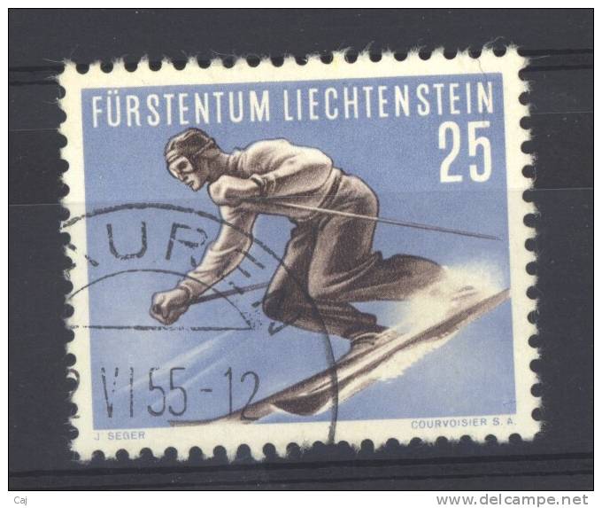 Liechtenstein  -  1955  :  Yv  298   (o)            ,    N2 - Oblitérés