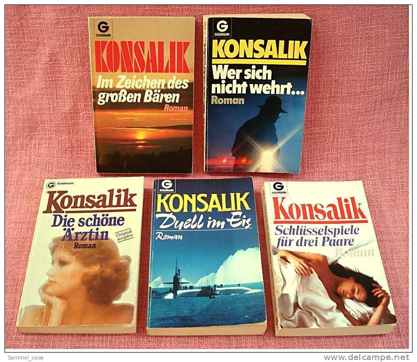 5 Konsalik Taschenbücher - Im Zeichen Des Großen Bären  -  Wer Sich Nicht Wehrt... - Colis