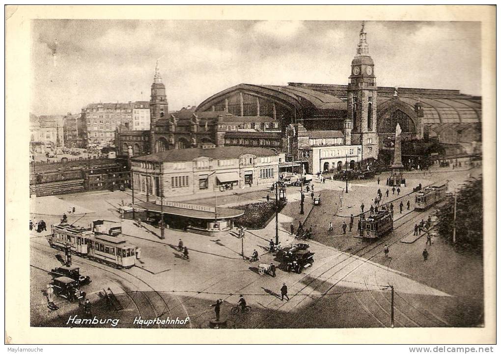 Hambourg Gare Tram 1912 - Harburg