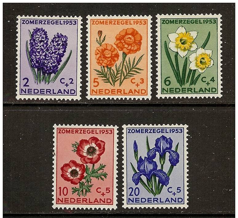 Pays-Bas  1953  Yvert  590-94   *  MH  Cote: 20.00 - Unused Stamps