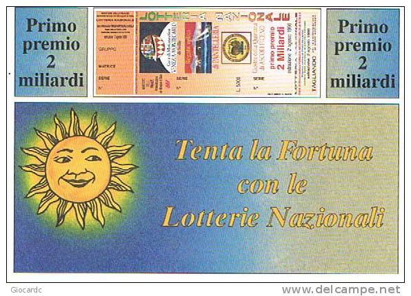 LOTTERIA NAZIONALE  1998: LOTTO DI 5 CARTOLINE DI DIFFERENTI LOTTERIE - Billets De Loterie