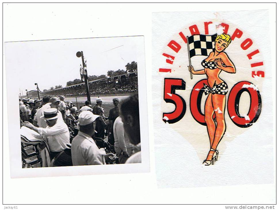 The 500 Mile Speedway ,indianapolis -( 1cp + 9 Photos 9 X 9cm ) - Indianapolis