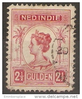 NETHERLANDS INDIES - 1913 DEFINITIVE 2-1/2g PINK USED   SG 225 - Niederländisch-Indien