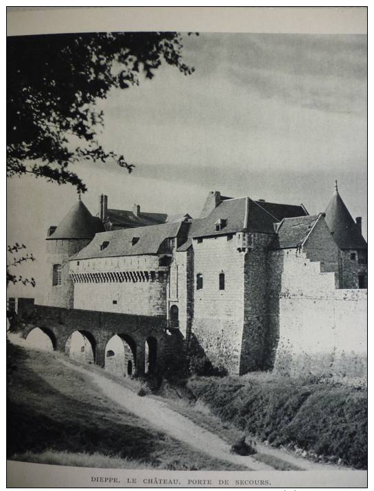 Normandie , Dieppe Le Chateau , Porte De Secours , Héliogravure 1950 - Documents Historiques