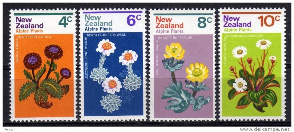 NEW ZEALAND – 1972 YT 567+568+569+570 ** CPL FIORI - Nuevos