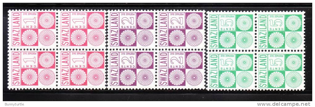 Swaziland 1971 Postage Due Stamps Blk Of 4 MNH - Swaziland (1968-...)