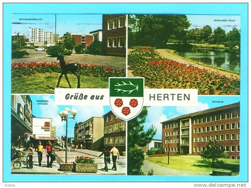 Postcard - Herten   (V 9382) - Herten