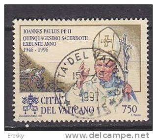 Z2096 - VATICANO SASSONE N°1054 - VATICAN Yv N°1044 - Used Stamps