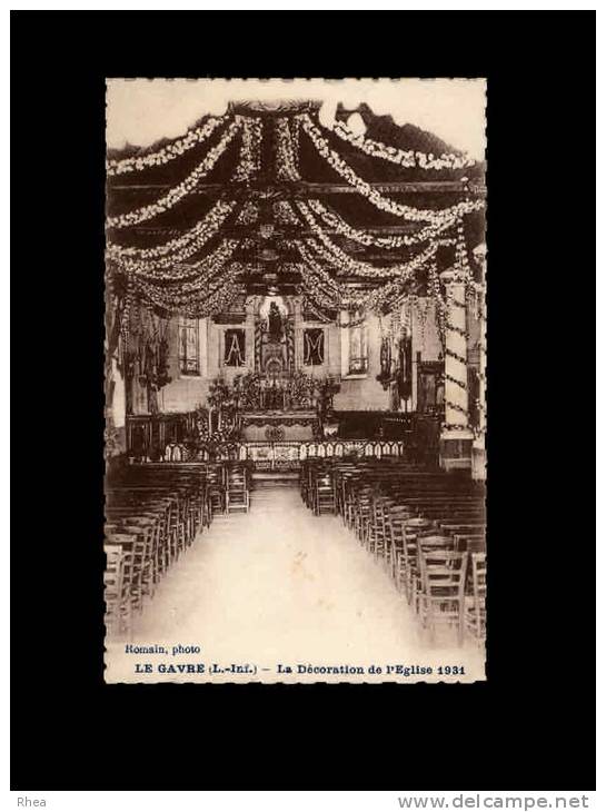 44 - LE GAVRE - La Décoration De L'Eglise 1931 - Le Gavre