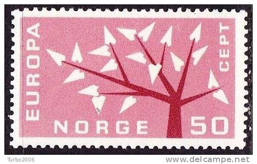 Norway 1962 Europe / EPT 50 Ore Karminrot Michel 476 * - Ungebraucht