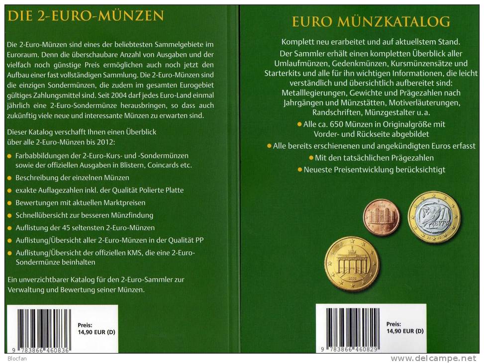 2€-Katalog Und EURO-Münzkatalog 2012 Neu 30€ EUROPA Numismatik Aller EU-Länder Catalogue Numismatica Coins Of Europe - Francia