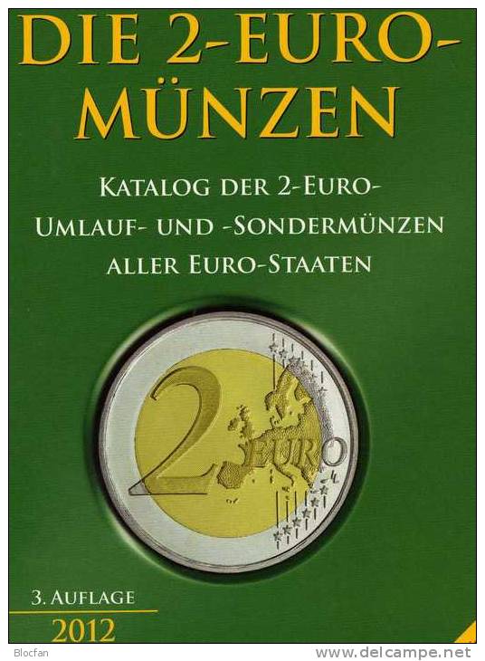 2 EURO Münz Katalog 2012 Aller EU-Länder Neu 15€ Auch Für Numisbriefe Catalogue Numismatica All The 2€ Coins Of Europa - Enciclopedia