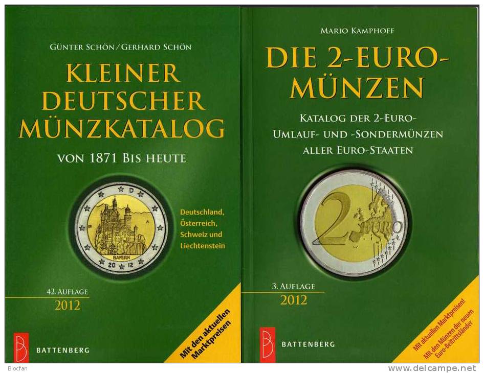 Kleiner Münzkatalog Und 2€-Katalog 2012 Neu 30€ Germany And EUROPA Aller EU-Länder Catalogue Numismatica Coins Of Europe - Irlanda