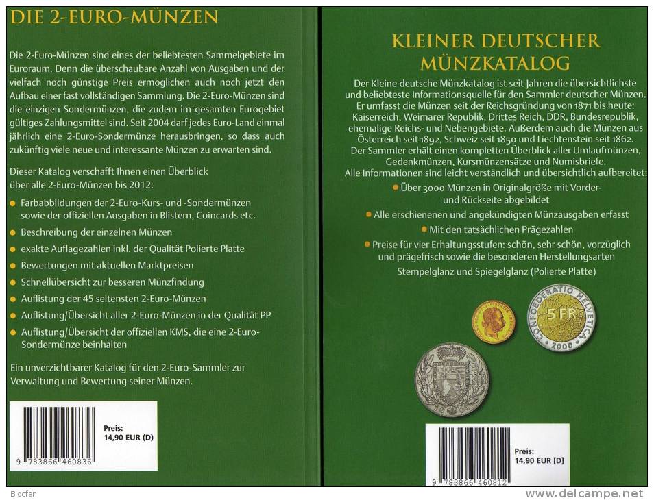 Kleiner Münzkatalog Und 2€-Katalog 2012 Neu 30€ Germany And EUROPA Aller EU-Länder Catalogue Numismatica Coins Of Europe - Ireland