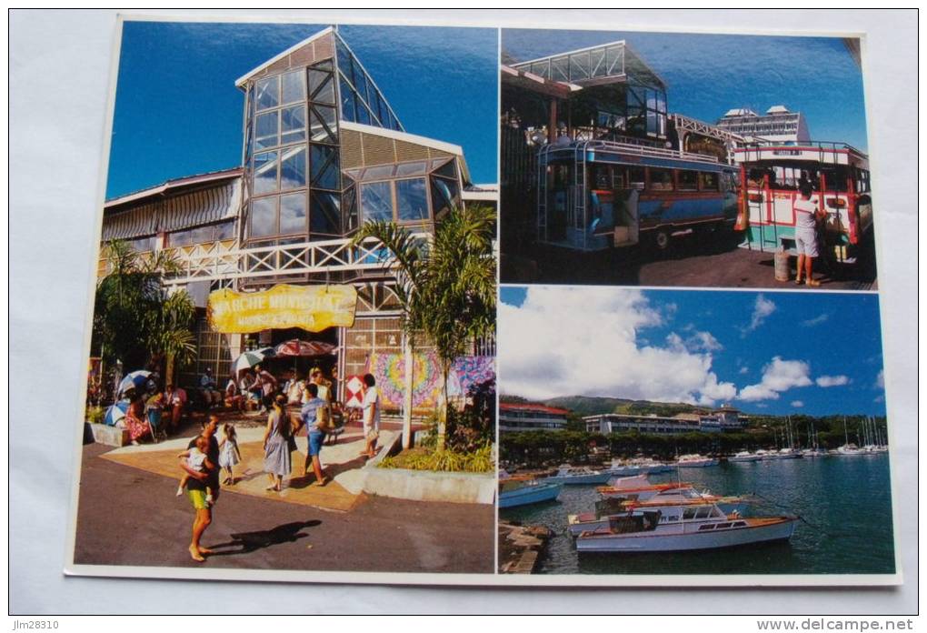 Polynésie Française - Le Marché De Papeete Et Son Port - N°1100 - Multivues - French Polynesia