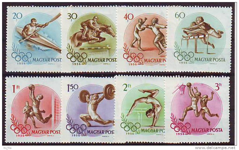 HUNGARY - 1956. Olympic Games - MNH - Unused Stamps