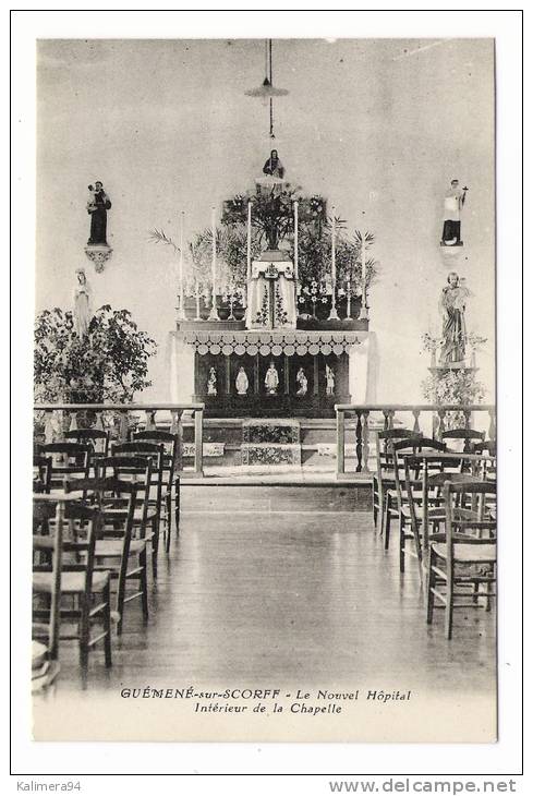 MORBIHAN  /  GUEMENE-sur-SCORFF  /  LE  NOUVEL  HÔPITAL  /  INTERIEUR  DE  LA  CHAPELLE  /  Edit.  J. LE LAMER - Guemene Sur Scorff