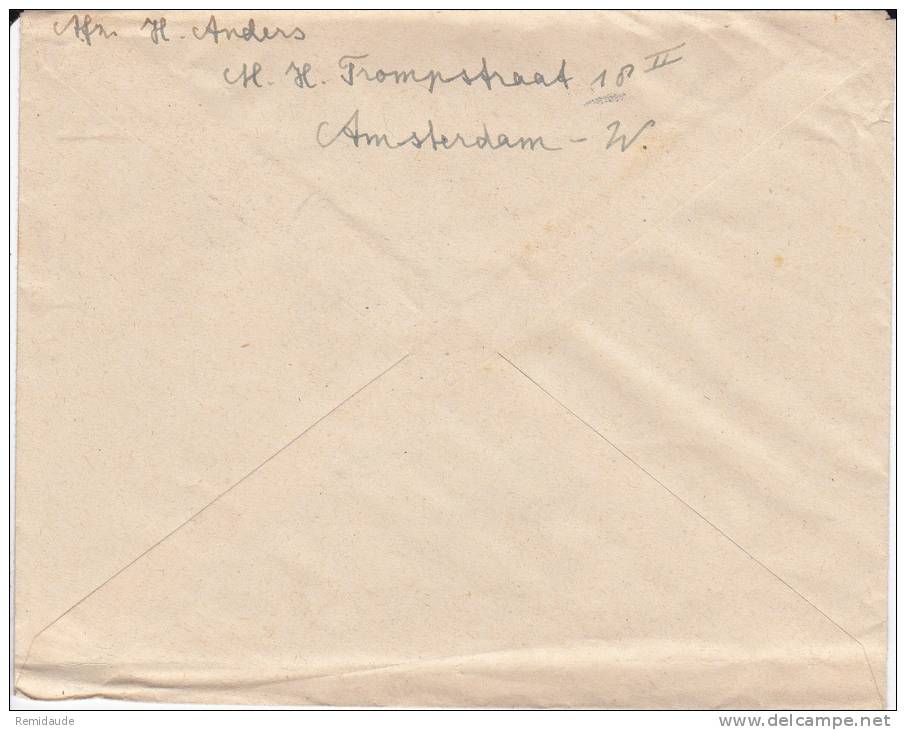 NEDERLAND - 1948 - ENVELOPPE RECOMMANDEE De AMSTERDAM  => WÜLFSHAGEN (ALLEMAGNE ZONE ANGLAISE) - Lettres & Documents