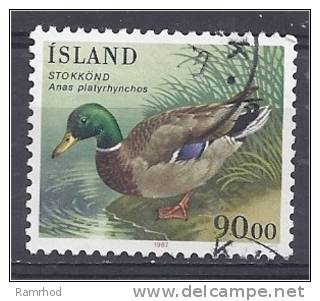 ICELAND 1987 Birds. Mallard - 90k. FU - Oblitérés