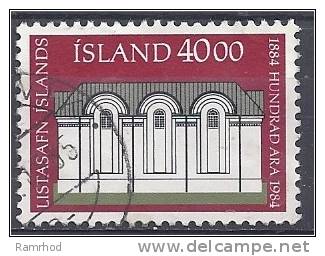 ICELAND 1984 Centenary Of National Gallery. Black, Green And Red - 40k. FU - Gebraucht