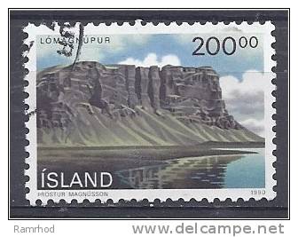 ICELAND 1990 Landscapes. - Lomagnupur - 200k. FU - Oblitérés