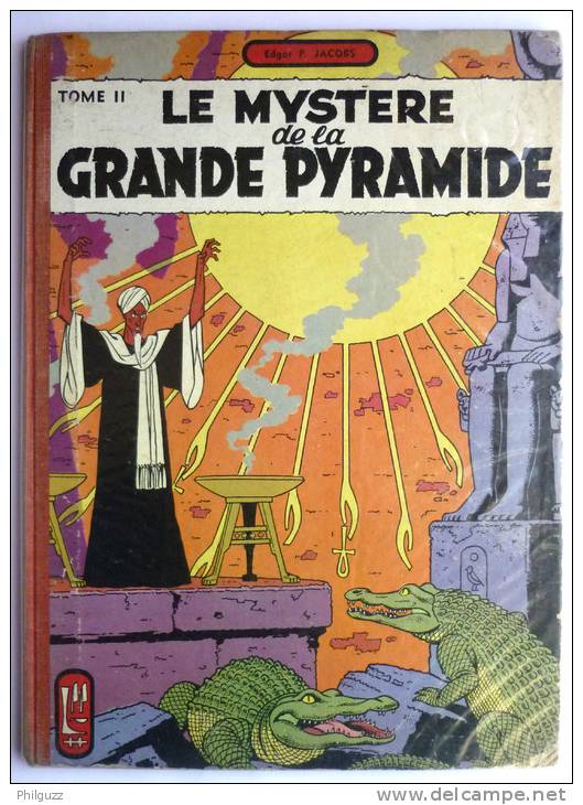BLAKE ET MORTIMER - LE MYSTERE DE LA GRANDE PYRAMIDE T 2 - JACOBS - 4a 1956 - BE - Blake Et Mortimer