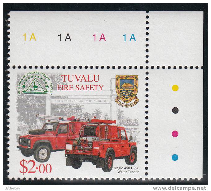 Tuvalu MNH Scott #853 $2 Anglo 450 LRX Water Tender - Fire Trucks - Tuvalu