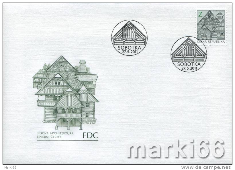 Czech Republic - 2011 - Definitive - Traditional Architecture - FDC - FDC