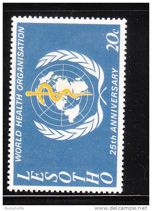 Lesotho 1973 WHO 25th Anniversary MNH - OMS