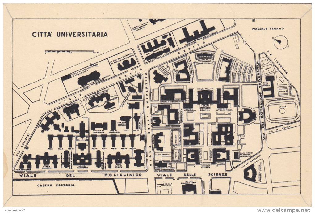Roma-citta ' Universitaria-pianta - Enseñanza, Escuelas Y Universidades