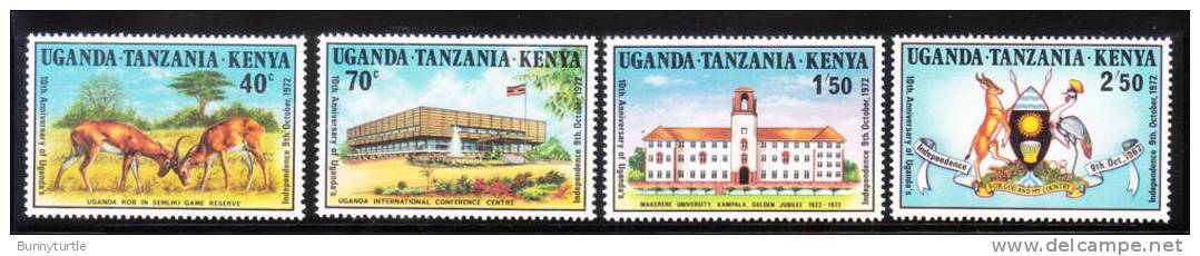 Kenya Uganda Tanzania KUT 1972 Independence Arms Flag Kob MNH - Kenya, Uganda & Tanzania