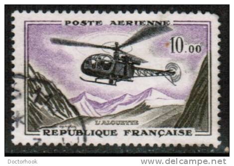 FRANCE   Scott #  C 40  VF USED - 1960-.... Matasellados